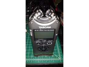 taglio laser tascam dr-40 stand parti acrilico audio feltro il lasercut registratore legno 3d print model - Mito3D