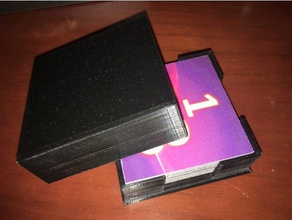 simple box 70x70mm cards diy 3d print model - Mito3D