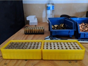 9mm ammo box s&b style stackable tool holders & boxes 3d print model - Mito3D