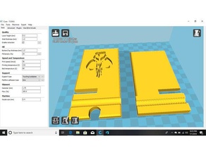 mandalorianas soporte para la tableta el teléfono móvil 3d print model - Mito3D