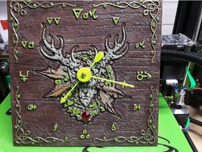 elf clock decor warhammer fantasy 3d print model - Mito3D