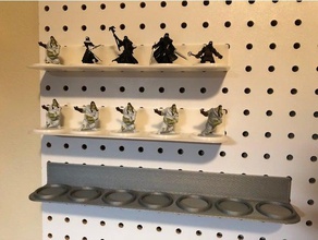 mini drying tray pegboard art tools miniature miniatures shelf storage 3d print model - Mito3D
