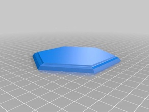 base hexagonal dnd - medio juegos personalizado 3d print model - Mito3D