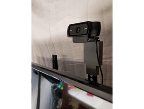 flat screen tv mount c920 camera electronics logitech webcam 3d print model - Mito3D