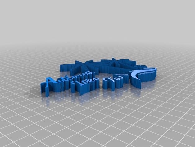 3d hawaiian fish pond logo 2d art 3D print model - Mito3D