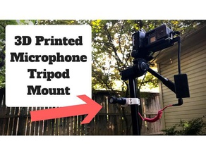 tripod microphone mount 3d printing 3d print model - Mito3D