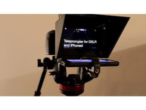 iphone mobile phone teleprompter dslr cameras camera android lens filter mft smartphone videomaking 3d print model - Mito3D