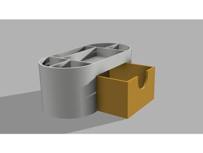 desk organizer cassetto organizzazione 3d print model - Mito3D