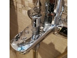 mezclador de la ducha del distribuidor perilla clip cuarto baño accesorios 3d print model - Mito3D