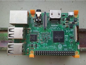 raspberry pi 3 din titulaire vis-moins de l'électronique 3d print model - Mito3D
