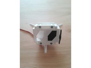 dual servo modular mount adaptor electronics 3d print model - Mito3D