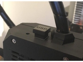 usb-b plugue fictício Impressora 3d acessórios manequim plug usb 3d print model - Mito3D