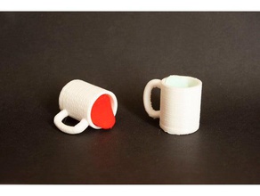 einfache Tasse Kaffee Küche und Esszimmer Kaffeebecher cup Dekoration Becher 3d print model - Mito3D