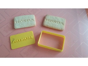 cookie cutter -honda kitchen & dining honda logo 3d print model - Mito3D