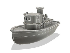 rc tugboat r c vehicles 3d printing boat electric electronics hull miniature propeller remote control rudder steamboat 3d print model - Mito3D