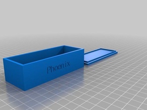 boite avec couvercle phoenix recipientes personalizado 3d print model - Mito3D