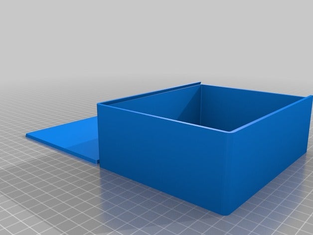 pcb box sliding lid - 150mm x 120mm 50mm tool holders & boxes customized 3D print model - Mito3D
