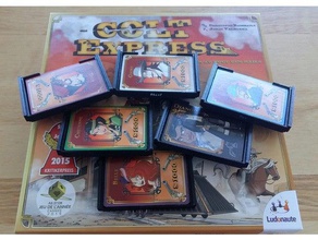 colt express - Karten-box Spielzeug & game Zubehör Brettspiel Brettspiel-Speicher card-box Spiel-Speicher playing 3d print model - Mito3D