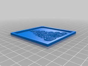 christmas tree coaster keychains customized 3d print model - Mito3D