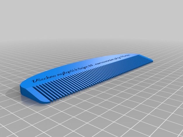 my customized comb bathroom 3D print model - Mito3D