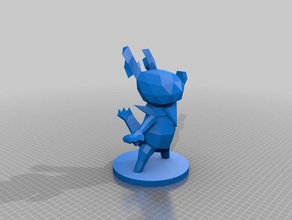 lowpoly konqi criaturas 3d print model - Mito3D
