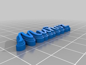 mu oz zucchini Schlüsselanhänger kundengebundene 3d print model - Mito3D