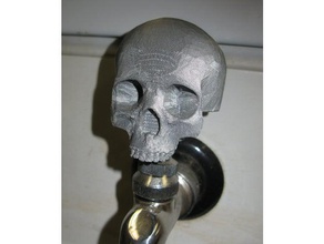 skull tap handle hobby 3d print model - Mito3D