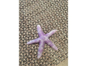 love you starfish art gift 3d print model - Mito3D