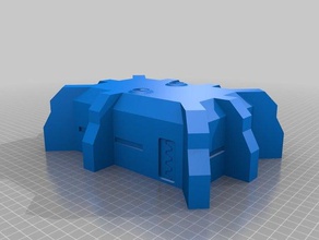 meine angepasste warhammer 40k custom bunker Gebäude & Strukturen kundengebundene 3d print model - Mito3D