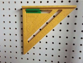 square holder pegboard tool holders & boxes 3d print model - Mito3D