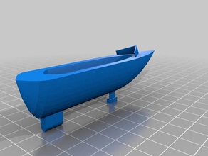 rubber band powered boat mechanical toys motor sailboat 3d print model - Mito3D