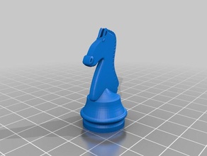satranç knight 2a 3d baskı 3d print model - Mito3D