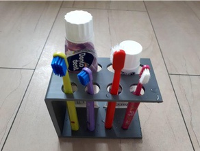 spazzolino stand bagno 3d print model - Mito3D