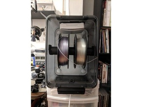 filamento caixa seca Impressora 3d acessórios drybox de titular 3d print model - Mito3D