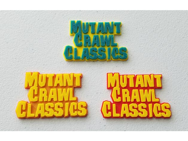 mutante de rastreamento clássicos mcc rpg logotipo sinais e logotipos 3D print model - Mito3D