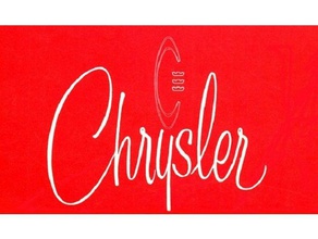 1964 chrysler logo sign litho signs & logos 3d print model - Mito3D