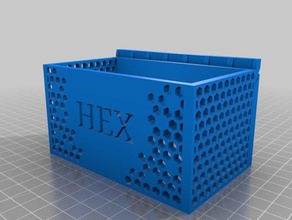 hex boîte L'impression 3d la hexagone cuisine 3d print model - Mito3D