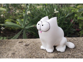 simon s cat modelli cartone animato carino gattino poco simons youtube 3d print model - Mito3D