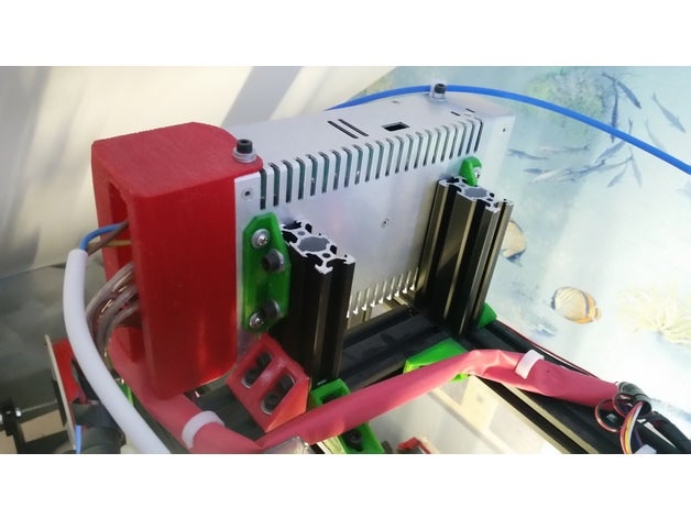 support alimentation 360w 12v 30a projet rex 8 Les imprimantes 3d 3D print model - Mito3D