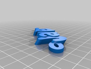 il mio personalizzato iamburny testo - javier organizzazione su misura 3d print model - Mito3D