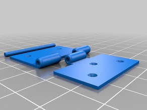 small butt hinge diy 3d print model - Mito3D