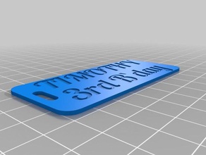timothy 3 Anahtarlık özelleştirilmiş 3d print model - Mito3D