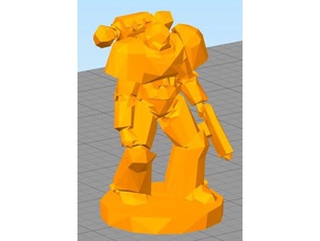 plus bas poly space marine jouets & accessoires de jeux low warhammer 3d print model - Mito3D