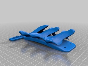 colonna vertebrale coat hook w di targa organizzazione 3d print model - Mito3D