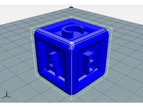 test cube abc 3d printing testcube 3d print model - Mito3D