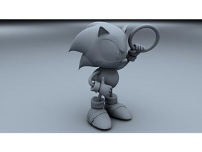 sonic hedgehog ring Skulpturen Igel 3d print model - Mito3D