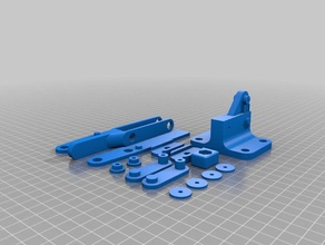 toggle clamp all parts plated printing machine tools 3d print model - Mito3D