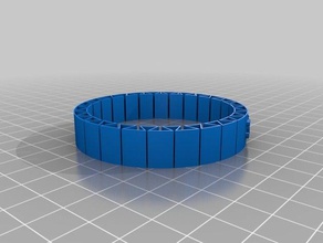 mi personalizados, flexibles nombre de pulsera las pulseras personalizado 3d print model - Mito3D