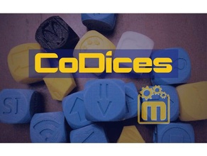 codices coding dices learning dice education programming 3d print model - Mito3D