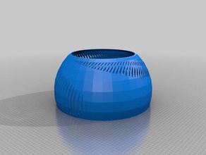 personnalisable eggy vase décor la coutume personnalisé customizer de lampe l'abat-jour forme ovale ronde arrondis l'ombre 3d print model - Mito3D